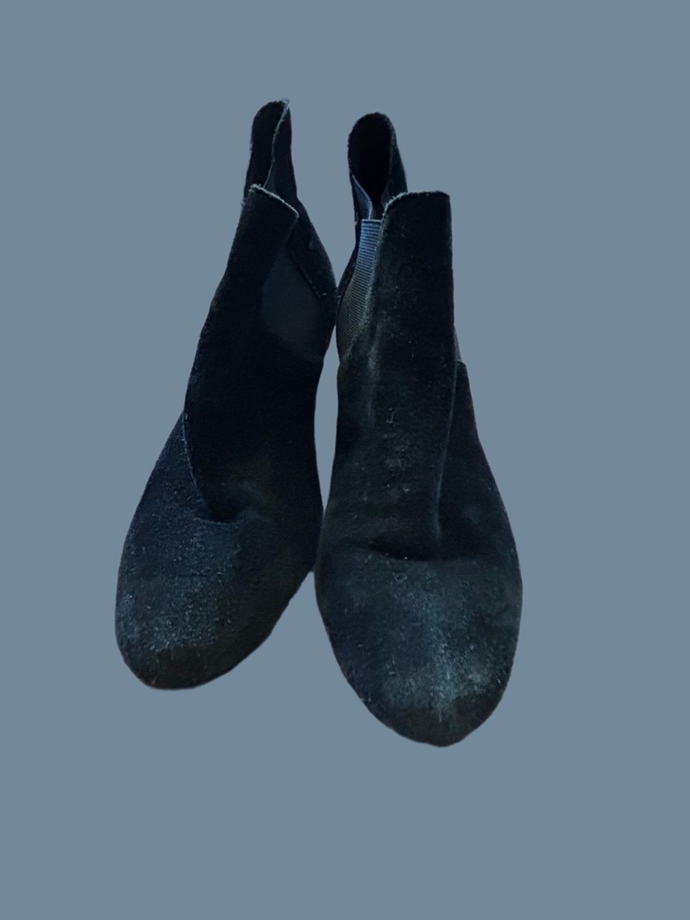 CROCS Black Suede Chelsea Ankle Boots for Women